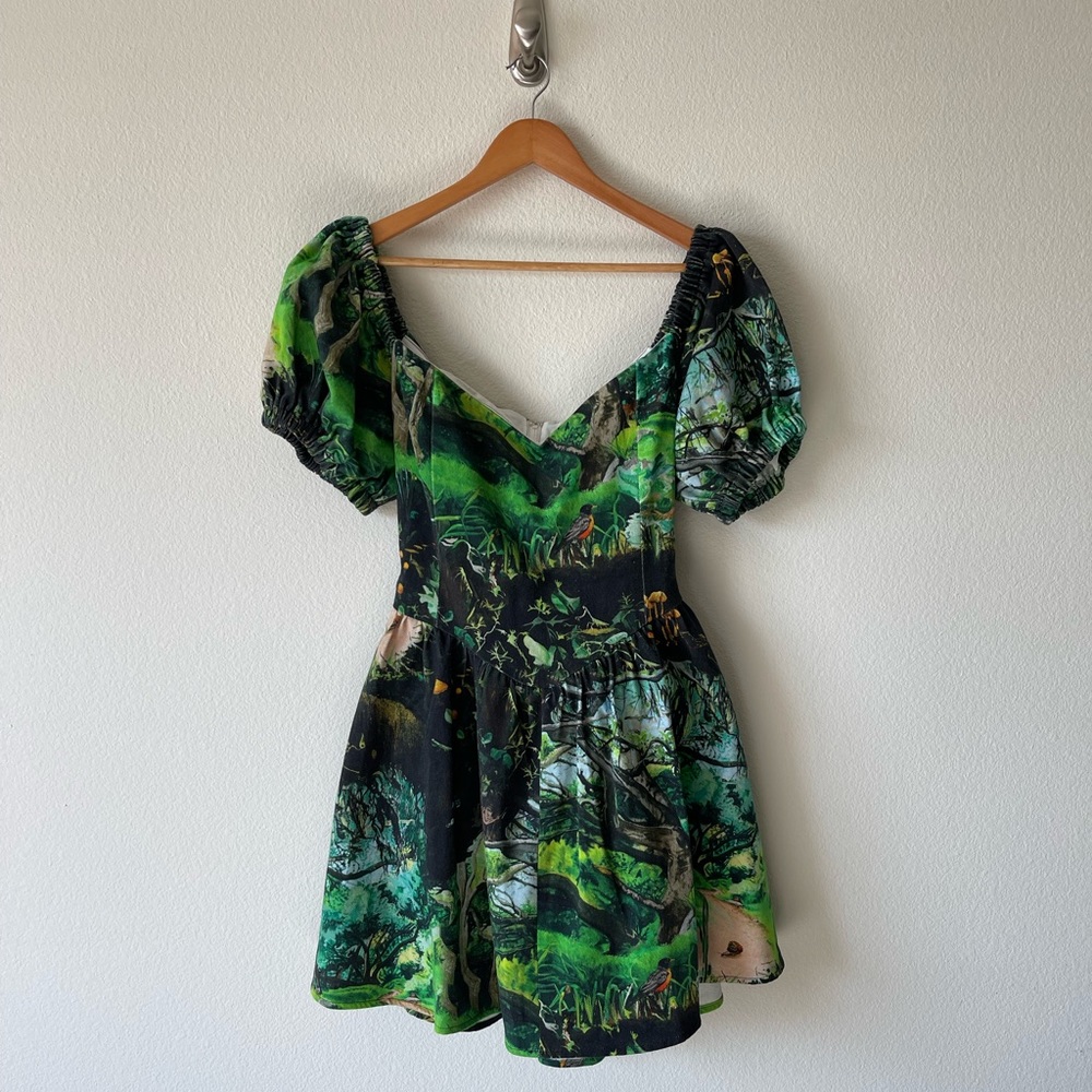 Cayetana Virgin Mini Dress// green// 2XL